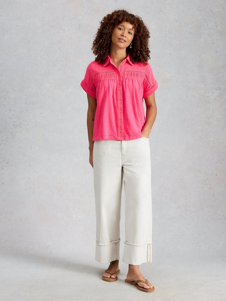 White Stuff Pink Didi Double Cloth Shirt - Image 2 of 6