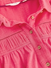White Stuff Pink Didi Double Cloth Shirt - Image 6 of 6