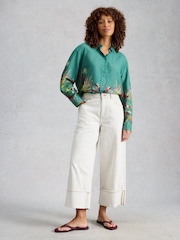 White Stuff Green Lydia Shirt - Image 1 of 6