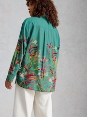 White Stuff Green Lydia Shirt - Image 2 of 6