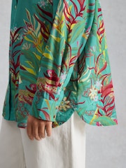 White Stuff Green Lydia Shirt - Image 4 of 6