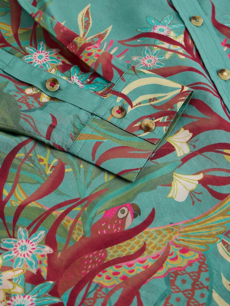 White Stuff Green Lydia Shirt - Image 6 of 6 White Stuff Green Lydia Shirt - Image 6 of 6