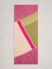 White Stuff Pink Callie Printed Scarf - Image 2 of 3