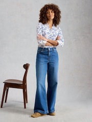 White Stuff White Annie Jersey Shirt - Image 3 of 6