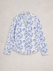 White Stuff White Annie Jersey Shirt - Image 5 of 6
