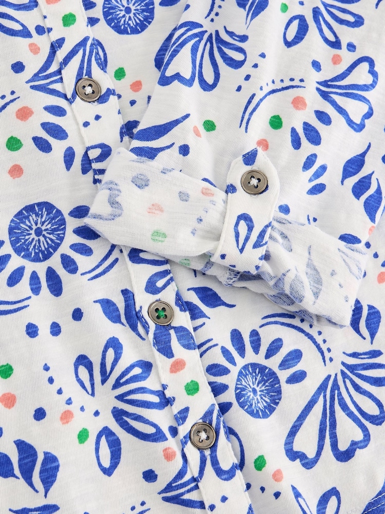 White Stuff White Annie Jersey Shirt - Image 6 of 6