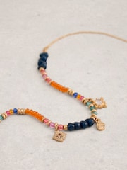 White Stuff Orange Marty Charm Necklace - Image 2 of 2