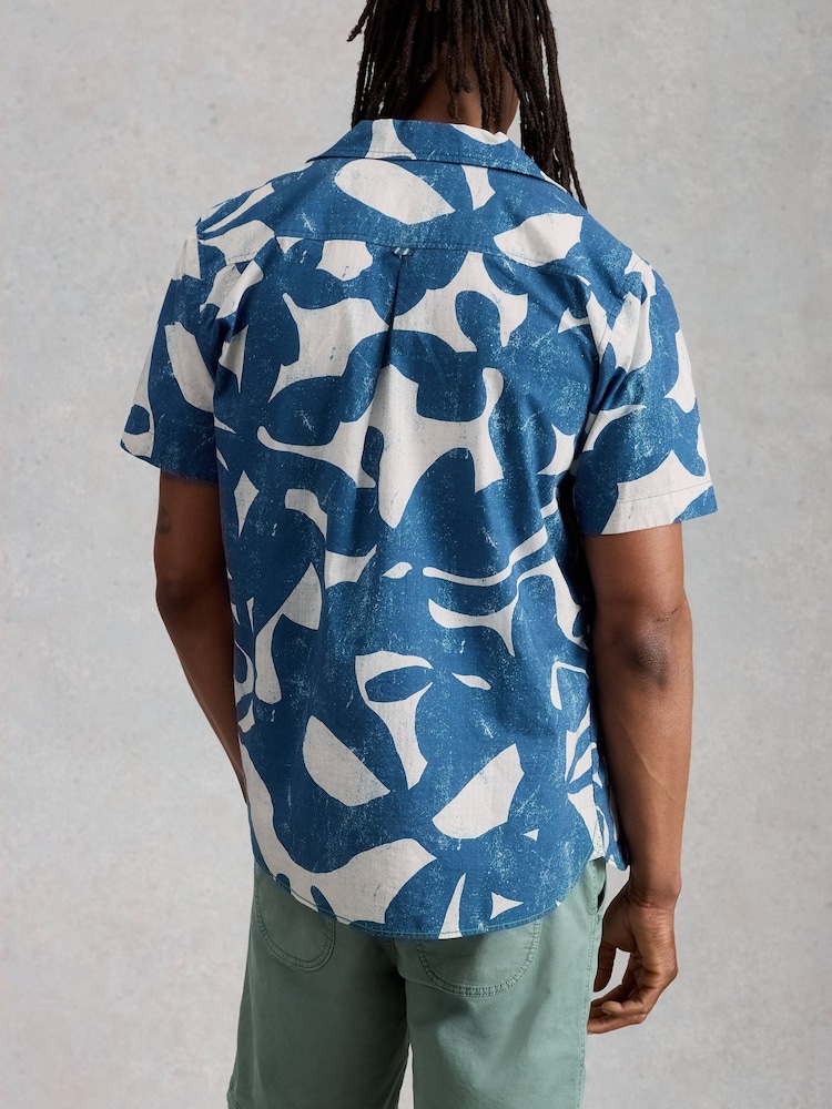 White Stuff Blue Abstract Print Hayle Shirt - Image 2 of 6 White Stuff Blue Abstract Print Hayle Shirt - Image 2 of 6