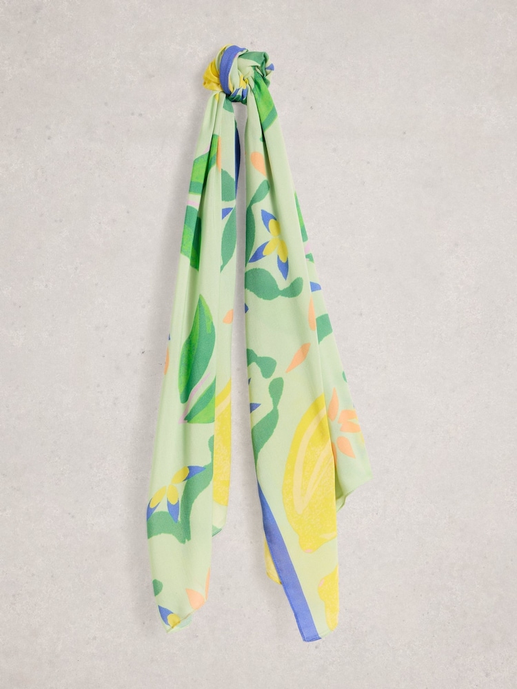White Stuff Yellow Sophie Printed Scarf - Image 2 of 3 White Stuff Yellow Sophie Printed Scarf - Image 2 of 3