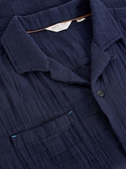 White Stuff Blue Denny Short Sleves Check Shirt - Image 6 of 6