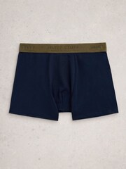 White Stuff Red Hove Boxers Print & Plain 2 Pack - Image 2 of 4