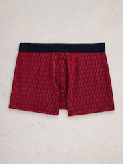White Stuff Red Hove Boxers Print & Plain 2 Pack - Image 3 of 4