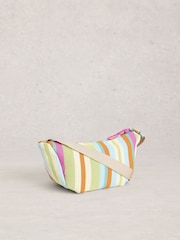 White Stuff Yellow Meadow Mesh Crossbody Bag - Image 2 of 4