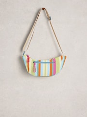 White Stuff Yellow Meadow Mesh Crossbody Bag - Image 3 of 4