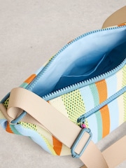 White Stuff Yellow Meadow Mesh Crossbody Bag - Image 4 of 4