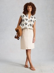 White Stuff Natural Tia Denim Skirt - Image 3 of 6