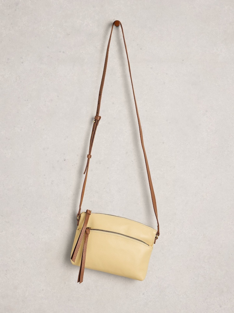 White Stuff Yellow Hollie Mini Cross-Body Bag - Image 1 of 4