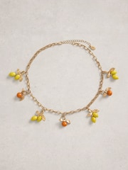 White Stuff Yellow Citrus Charm Necklace - Image 1 of 2