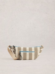 White Stuff Natural Meadow Mesh Crossbody Bag - Image 1 of 4