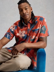 White Stuff Finsbury Ss Tropic Print Shirt - 画像 1 / 6