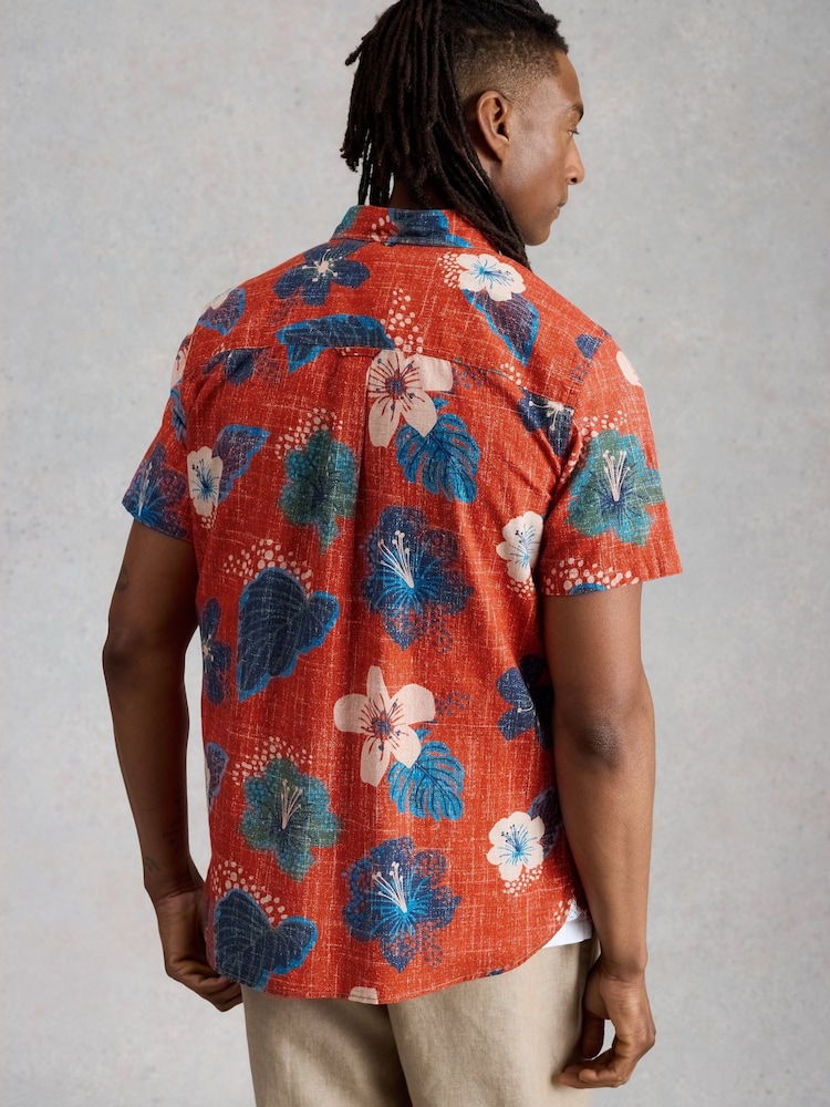 White Stuff Finsbury Ss Tropic Print Shirt - 画像 2 / 6