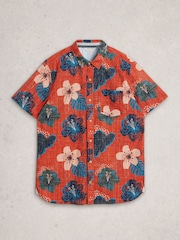 White Stuff Finsbury Ss Tropic Print Shirt - 画像 5 / 6