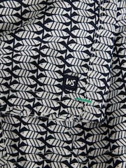 White Stuff Blue Ventnor Geo Fish Swim Shorts - Image 6 of 6