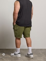 BadRhino Big & Tall Green Jersey Cargo Shorts - Image 3 of 6