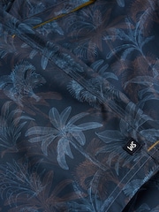 White Stuff Blue Ventnor Palm Swim Shorts - Image 6 of 6