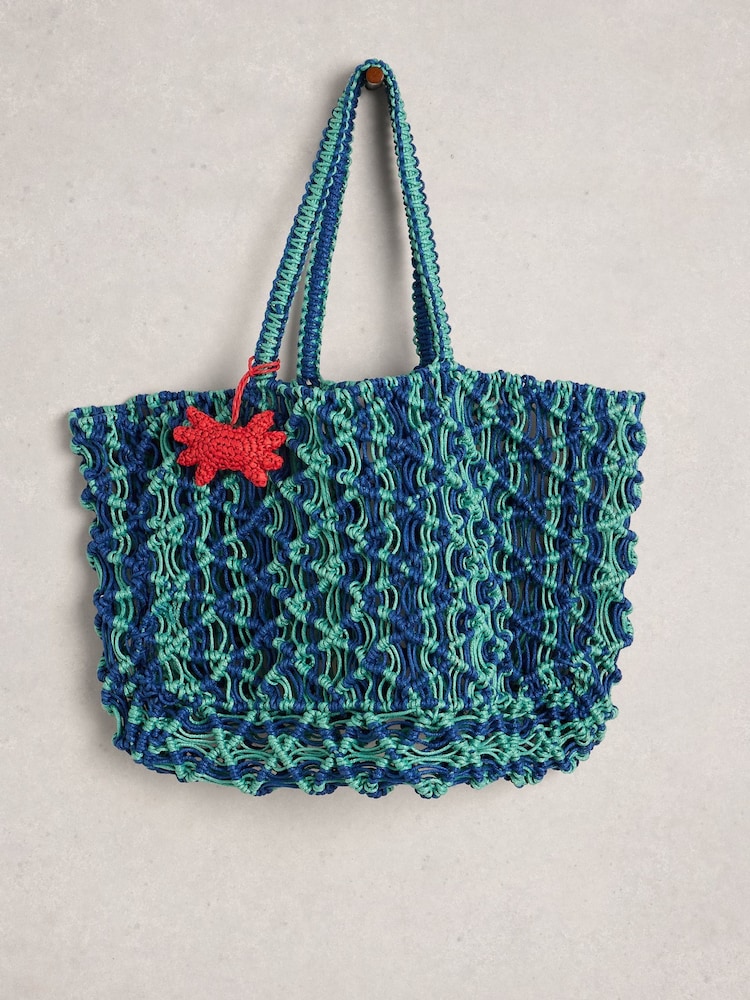 White Stuff Blue Skye Beach Bag - Image 1 of 4