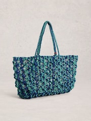 White Stuff Blue Skye Beach Bag - Image 3 of 4