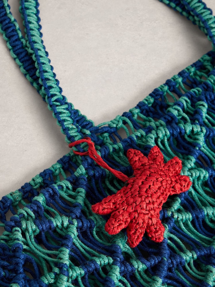 White Stuff Blue Skye Beach Bag - Image 4 of 4