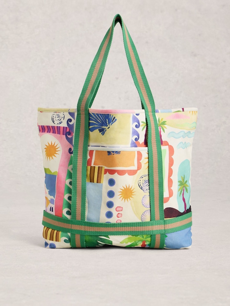 White Stuff Ivory Gigi Canvas Tote Bag - Image 1 of 4