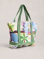 White Stuff Ivory Gigi Canvas Tote Bag - Image 3 of 4