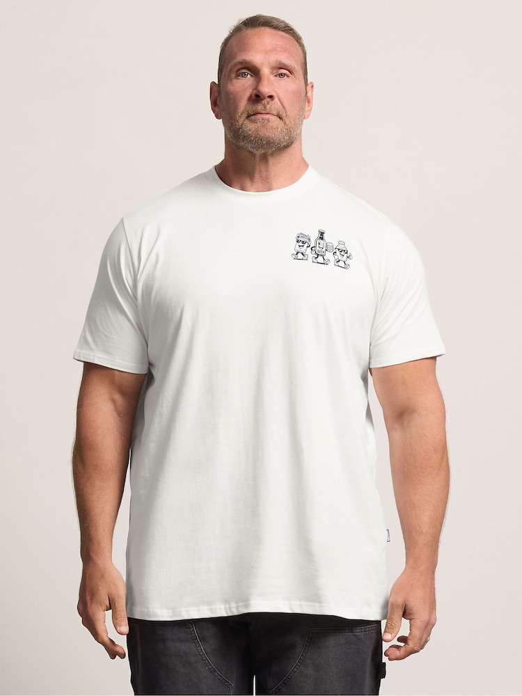 Camiseta BadRhino Big & Tall Longline Don’t Worry Beer Happy - Imagen 1 de 7