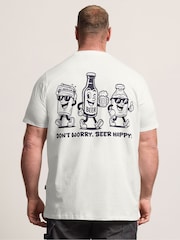 Camiseta BadRhino Big & Tall Longline Don’t Worry Beer Happy - Imagen 3 de 7