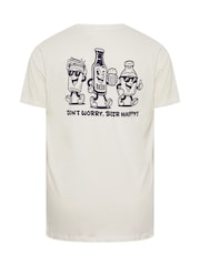 Camiseta BadRhino Big & Tall Longline Don’t Worry Beer Happy - Imagen 7 de 7