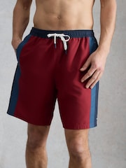 White Stuff Red Ventnor Colourblock Swim Shorts - Image 2 of 6