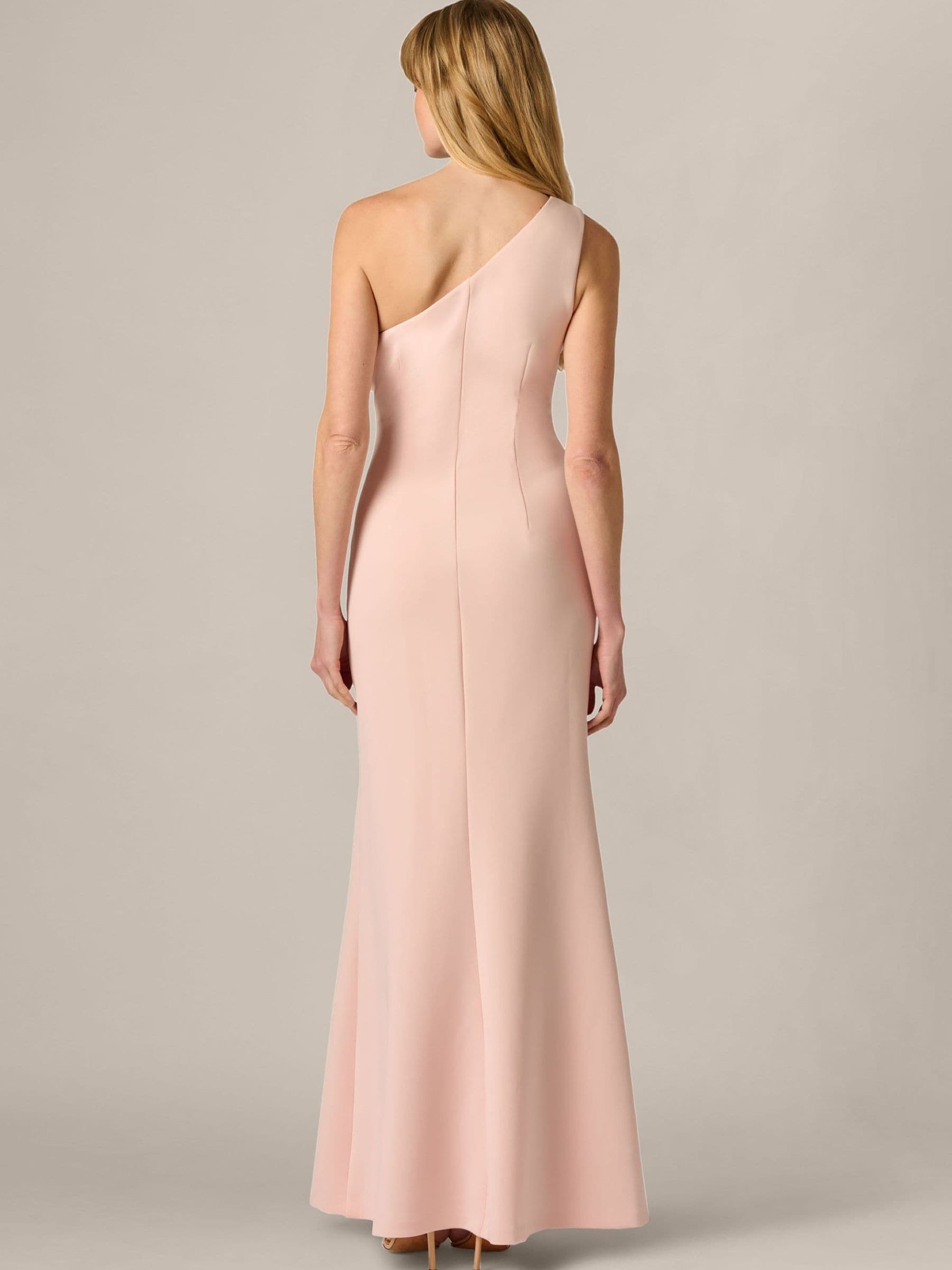Buy Adrianna Papell Pink Petite Scuba Rosette Long Gown from Next USA