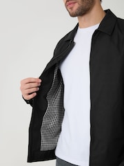 Threadbare Black Showerproof Lightweight Collared Zip Through Jacket - Image 5 of 5