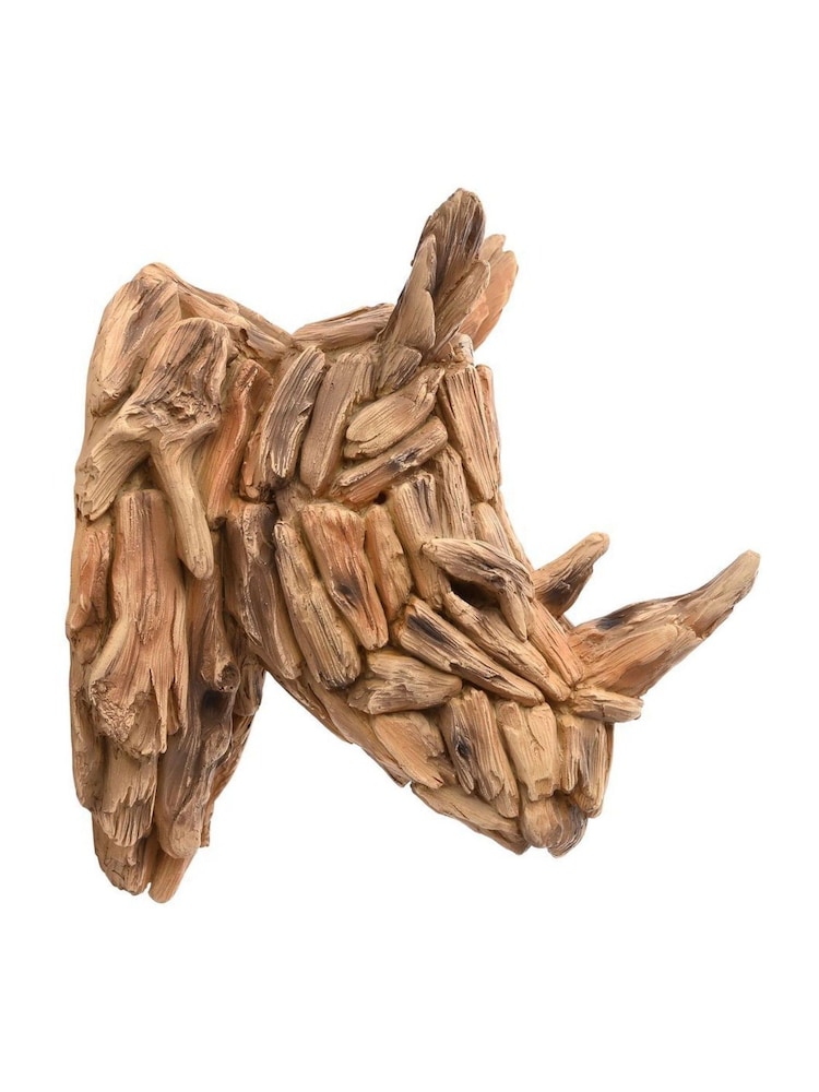 Widdop Brown Rhino Head Wall Art - Image 1 of 5 Widdop Brown Rhino Head Wall Art - Image 1 of 5