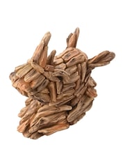 Widdop Brown Rhino Head Wall Art - Image 3 of 5