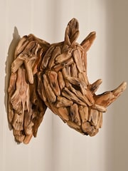 Widdop Brown Rhino Head Wall Art - Image 5 of 5