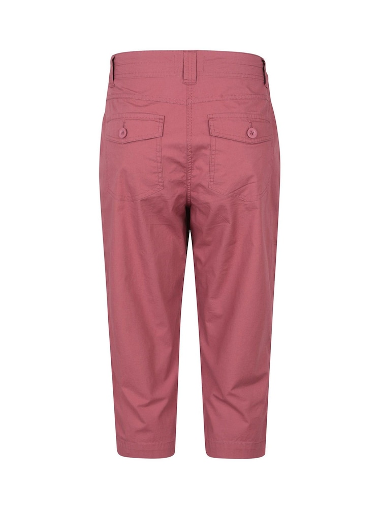 Mountain Warehouse Pink Coastal Stretch Capris Trousers - Image 2 of 5 Mountain Warehouse Pink Coastal Stretch Capris Trousers - Image 2 of 5