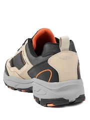 Pavers Natural Extra Wide Leather Memory Foam Lace Up Trainers - Image 3 of 5