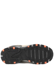 Pavers Natural Extra Wide Leather Memory Foam Lace Up Trainers - Image 6 of 6