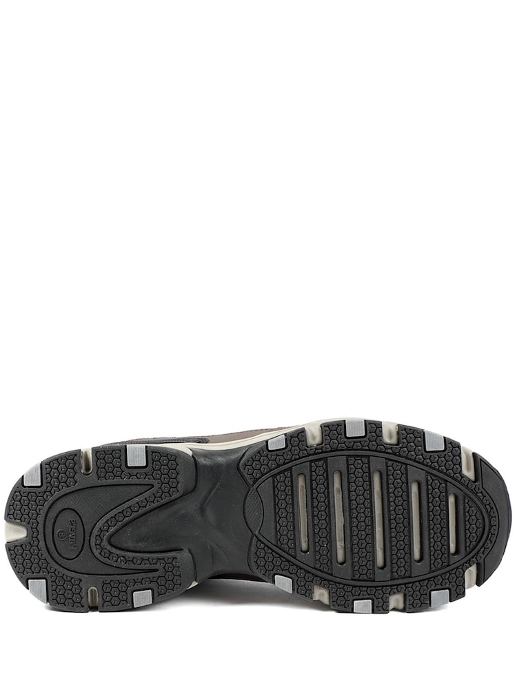 Pavers Brown Extra Wide Leather Memory Foam Lace Up Trainers - Image 6 of 6