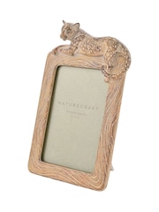 Widdop Brown Wood Effect Cheetah Photo Frame - Image 2 of 2