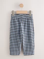 Blue/Brown Textured Smart Joggers (3mths-7yrs) - Image 1 of 4