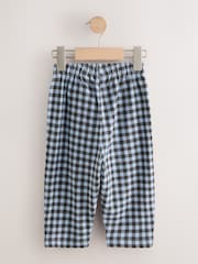 Blue/Brown Textured Smart Joggers (3mths-7yrs) - Image 2 of 4